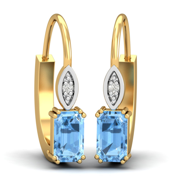 Meridian Aquamarine Hoops