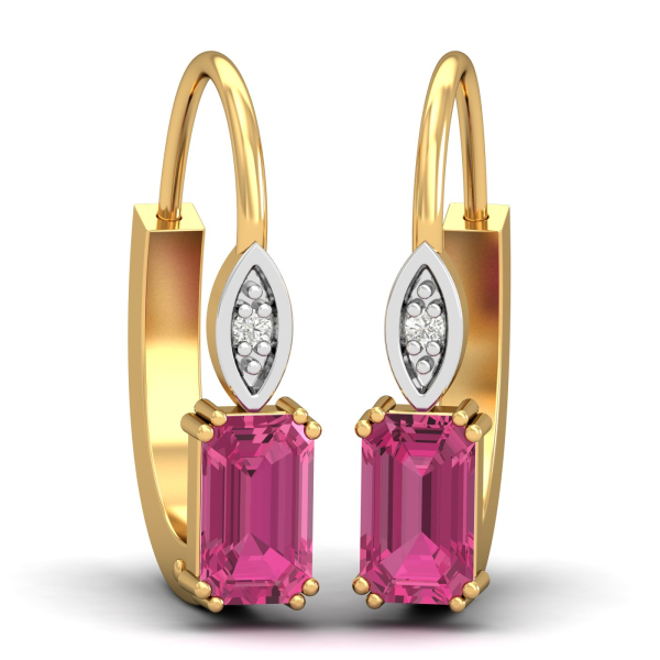 Meridian Pink Sapphire Hoops