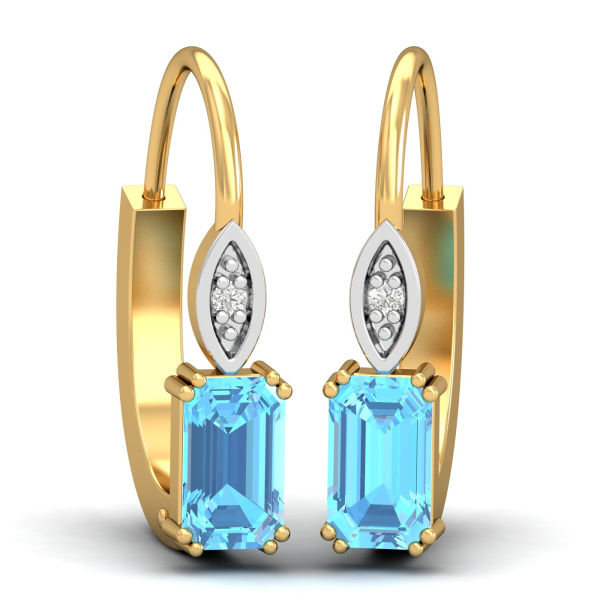 Meridian Topaz Blue Hoops