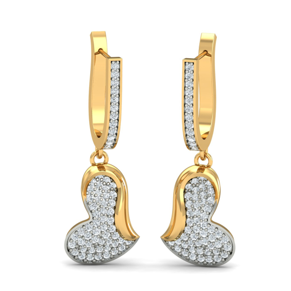 Special Heart Dangle Earrings