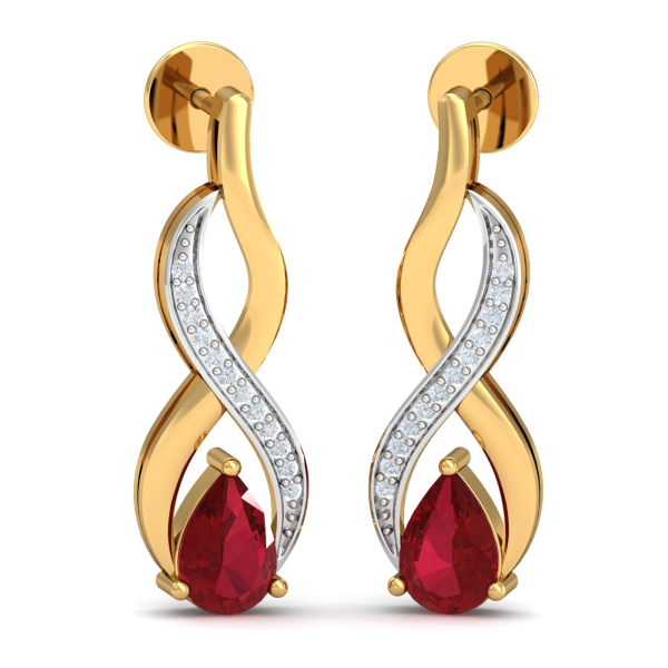 Ruby Donaire Stud Earrings