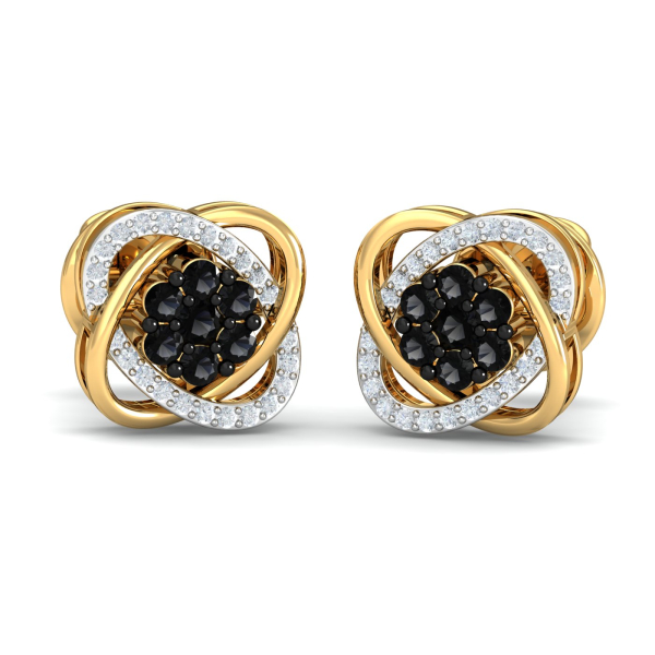 Dove Black Diamond Stud Earrings