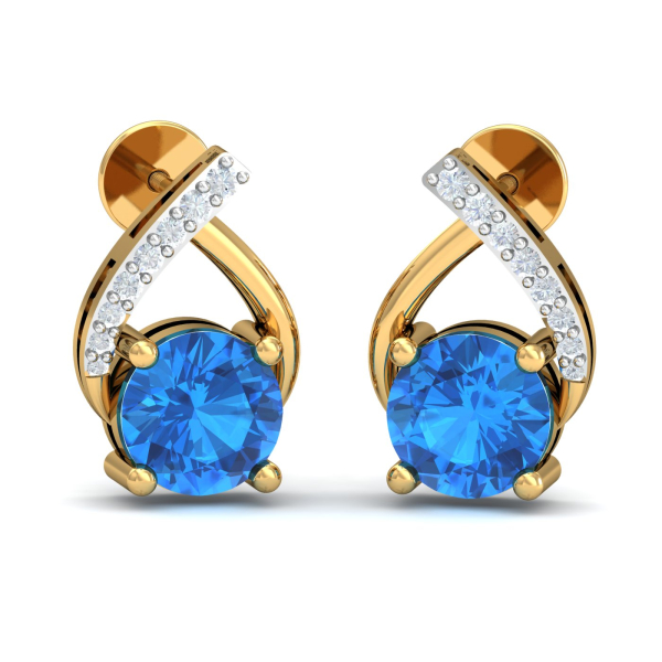 Optra Amethyst Stud Earrings