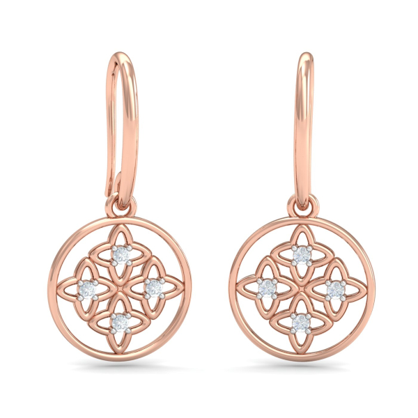 Samara Rose-Gold Hooped Earrings