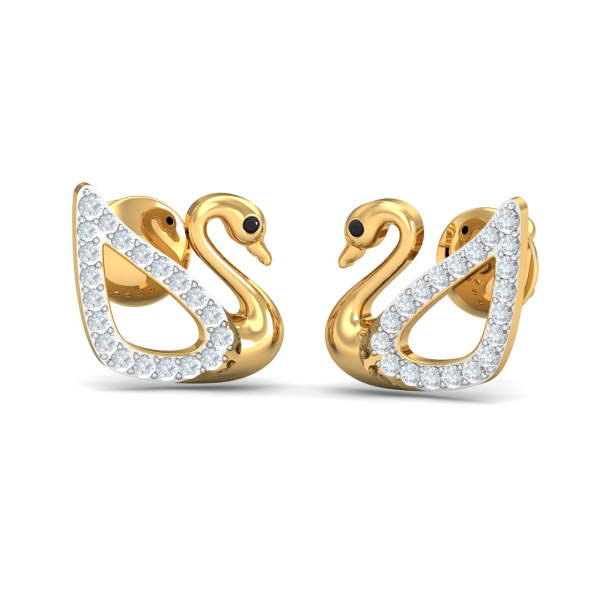 Alexa Swan Stud Earrings
