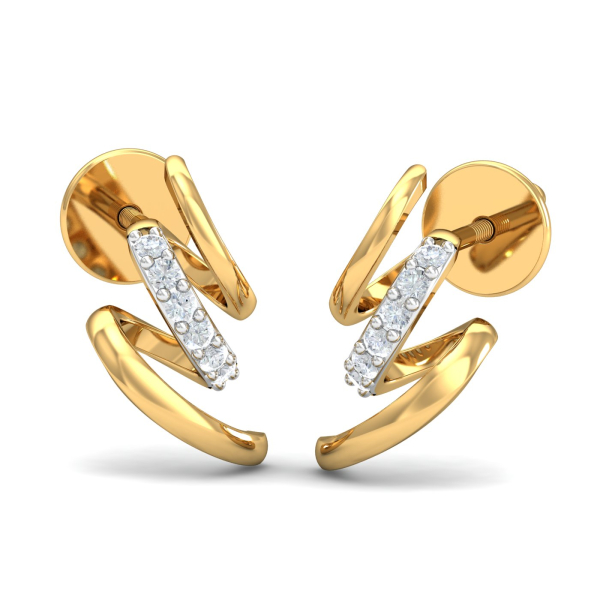 Bella Spiral Stud Earrings