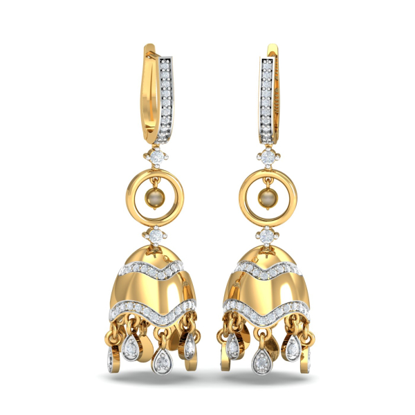 Traditional Pearl Jhumka Earrings