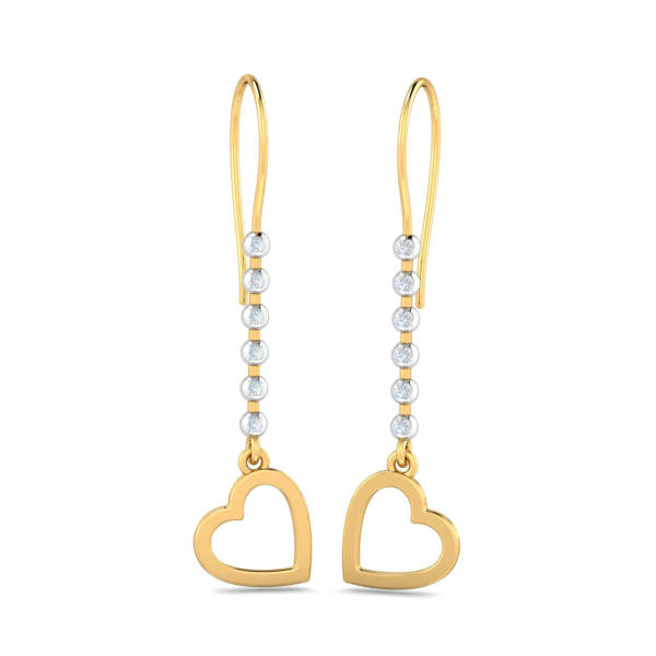 Ece Heart Hook Earrings