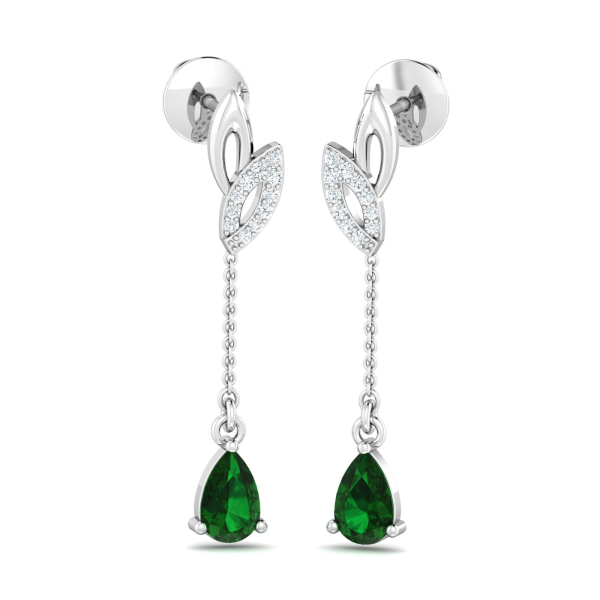 Ayala Green Long Earrings