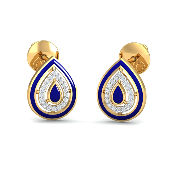 Betel Enamel Stud Earrings
