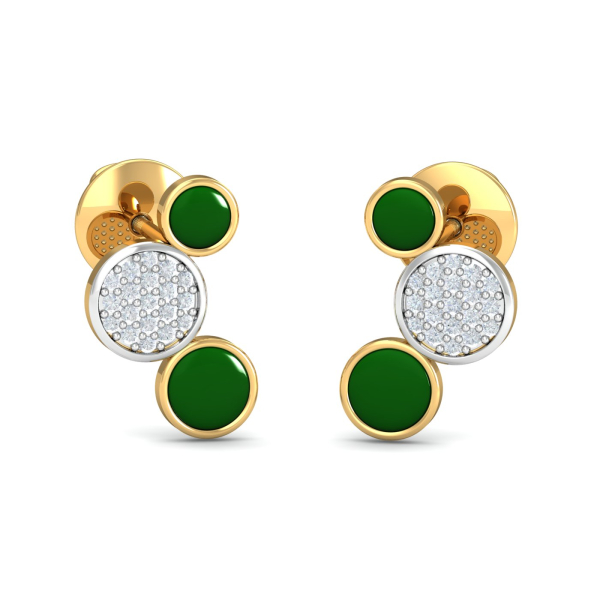 Bubbles Enamel Stud Earrings