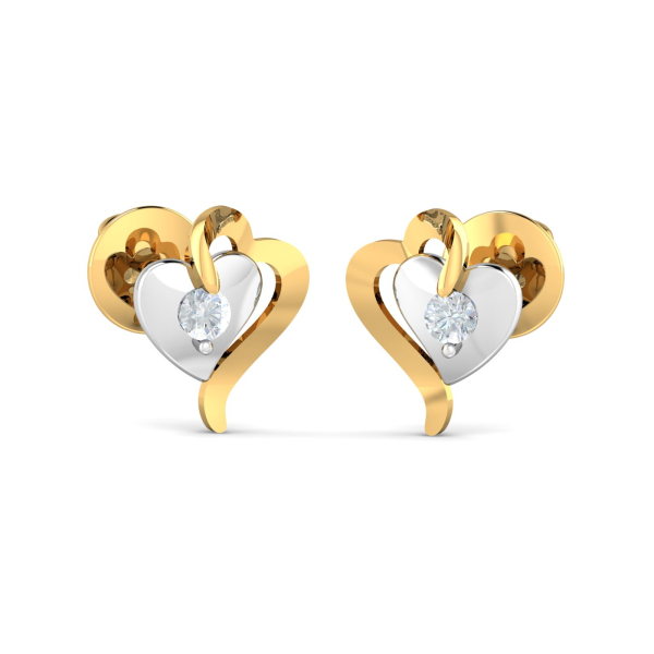 Anna Heart Stud Earrings