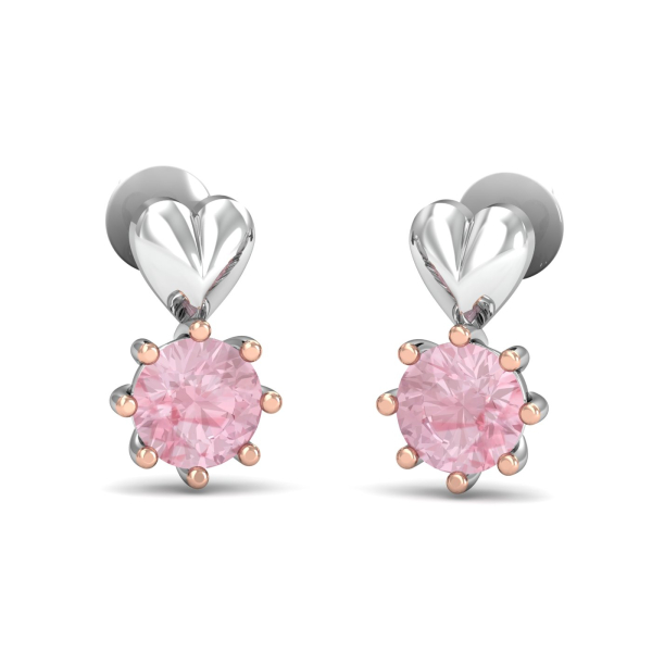 Rose Heart Earrings