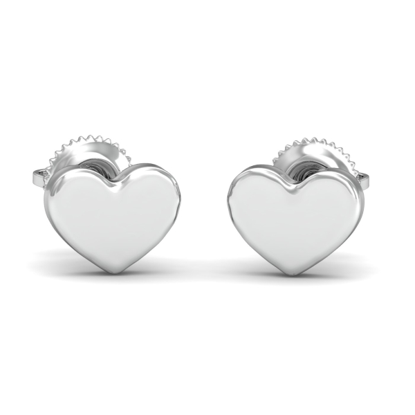 Basic Heart Stud Earrings