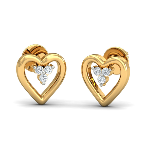 Perfect Heart Stud Earrings