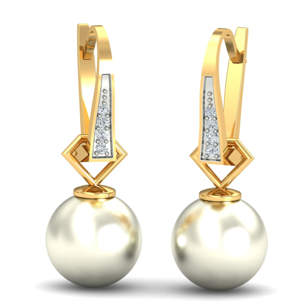 Detachable Pearl Hoop Earrings
