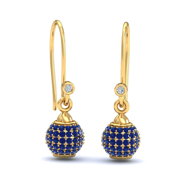 Utsav Blue Sapphire Earrings