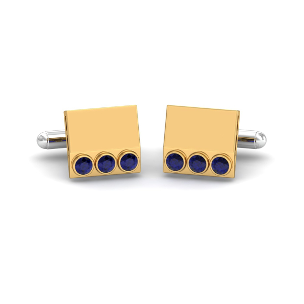 James Trois Sapphire Cufflinks
