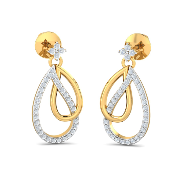 Overlap Tirage Drop Earrings