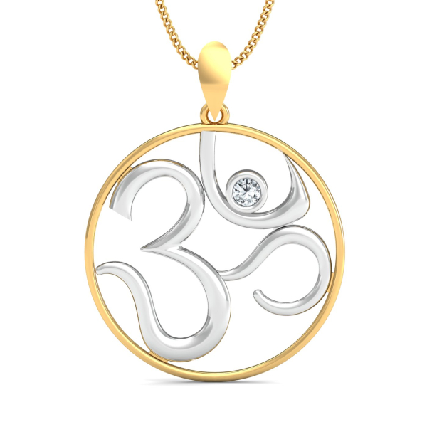 Dual Tone Om Pendant