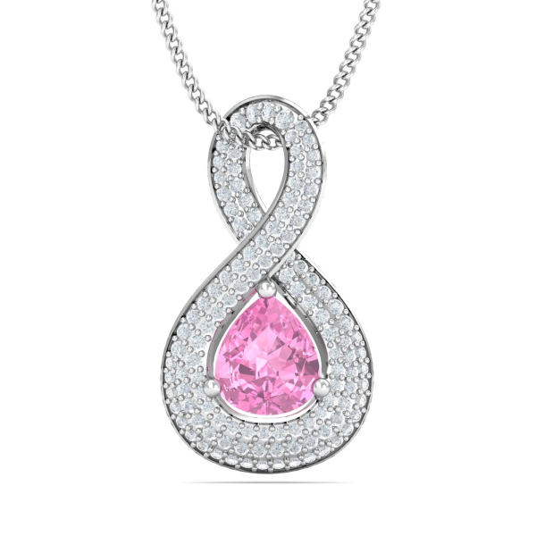 Aura Pink Tourmaline Pendant