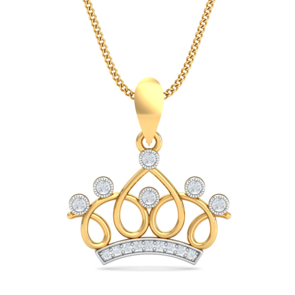 Curvilicious Crown Pendant