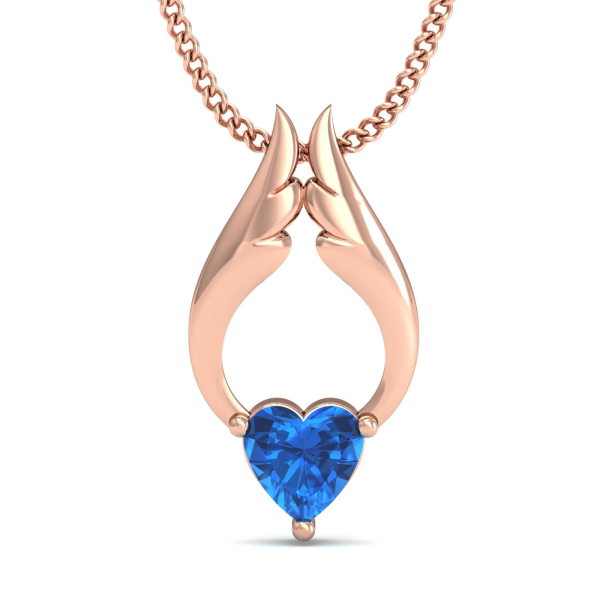 Trendsetting Blue Topaz Pendant