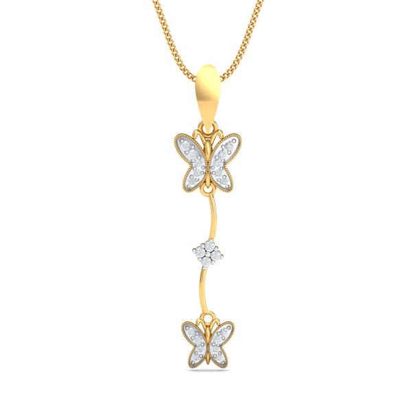 Double Butterfly Pendant