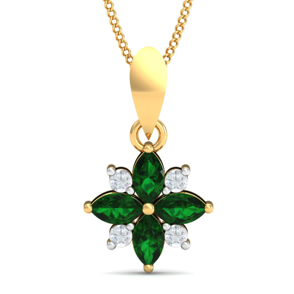 Flora Emerald Pendant