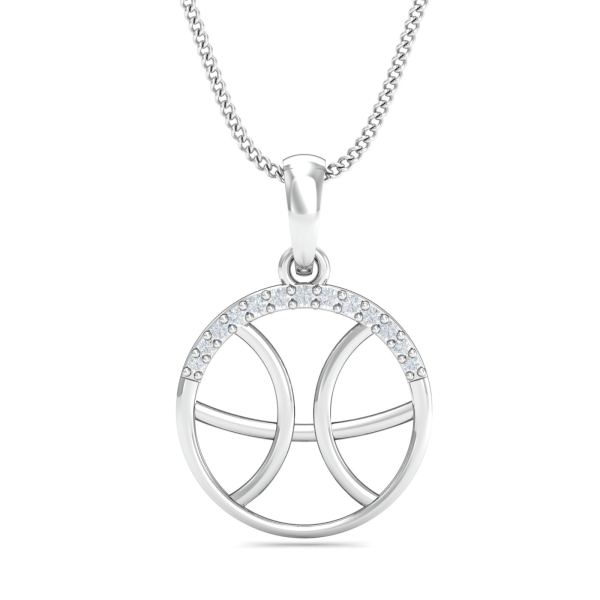 Pisces Zodiac Gold Pendant