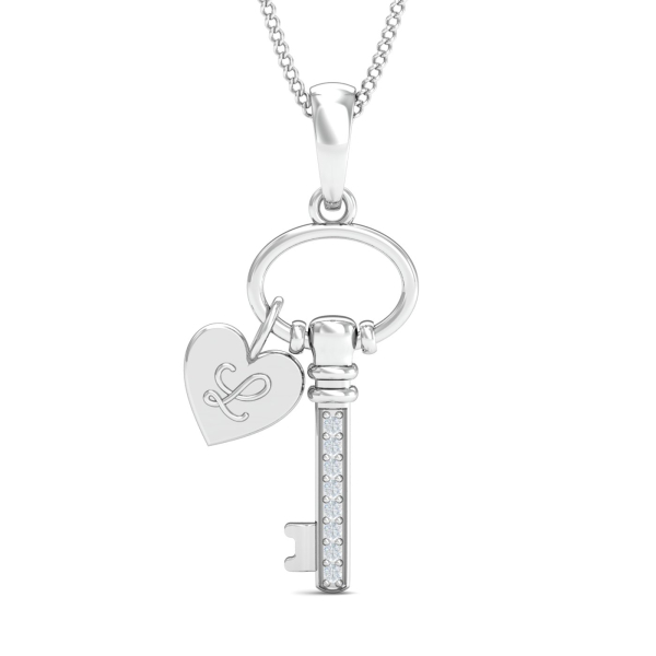 Pretty Lock & Key Pendant