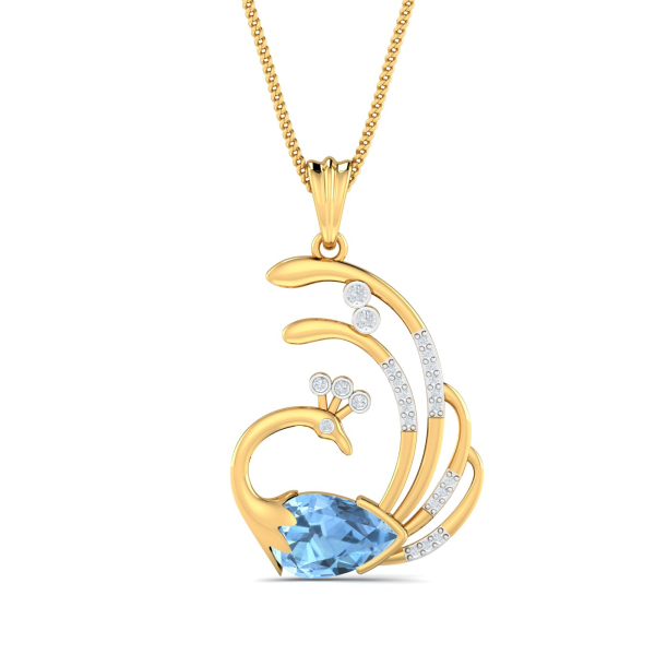Cyra Peacock Pendant