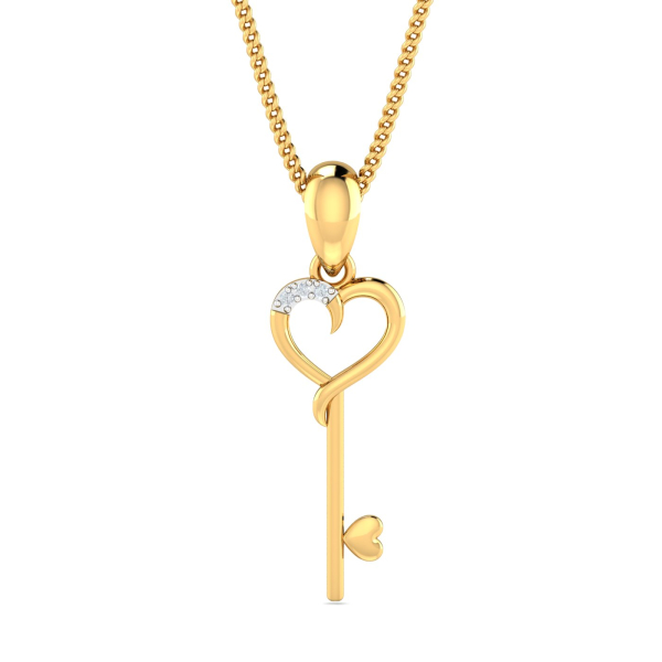 Key & Heart Pendant