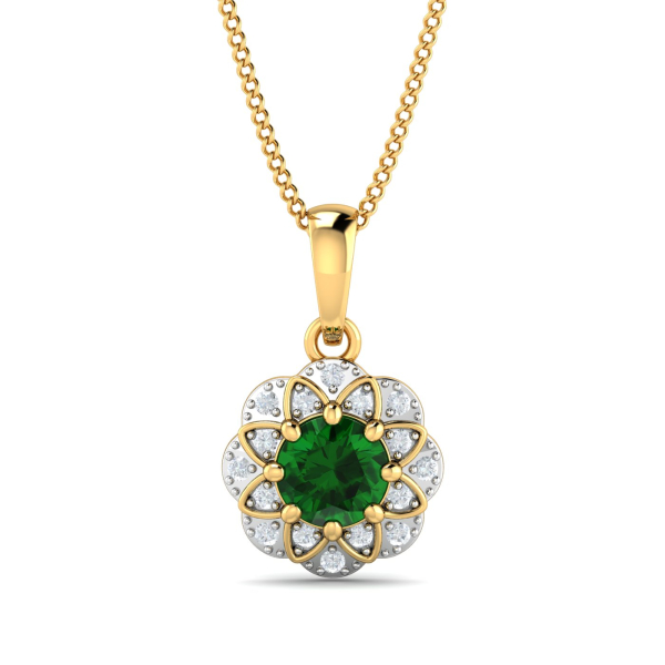 Sarah Emerald Pendant