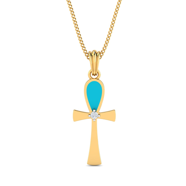 Turquoise Cross Pendant