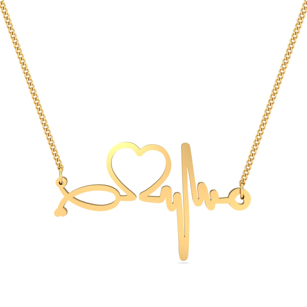 Heartbeat Double Loop Pendant