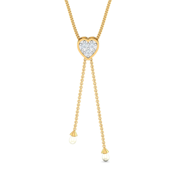 Esty Heart Pearl Pendant