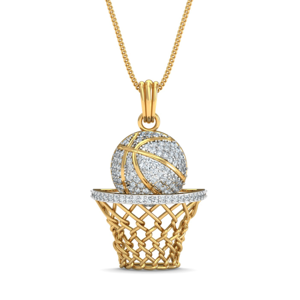 Basketball Diamond Pendant