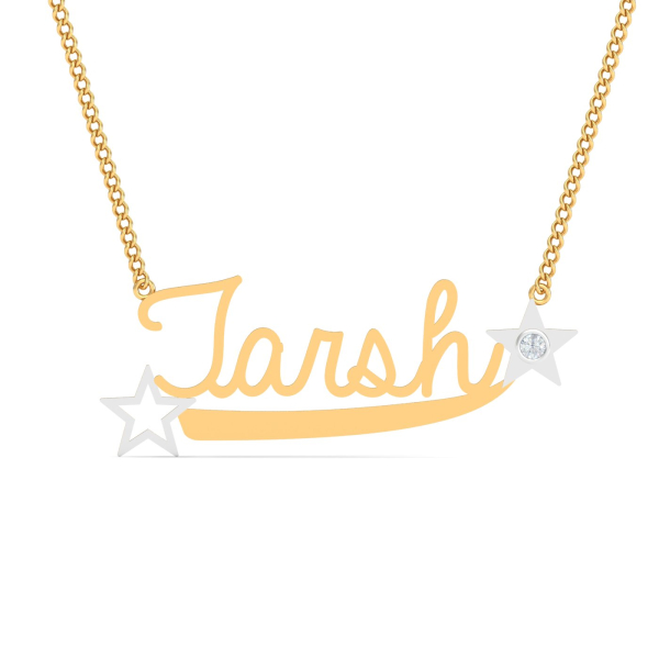 Tarsh Diamomd Name Pendant