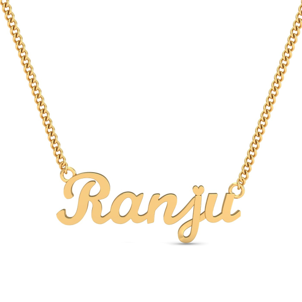 Ranju Gold Name Pendant