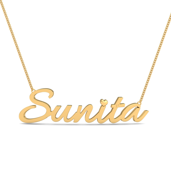Sunita Gold Name Pendant