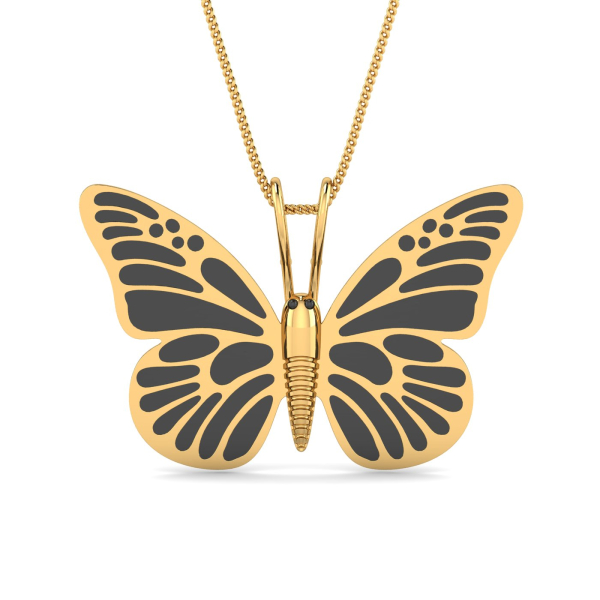 Enamelled Butterfly Pendant