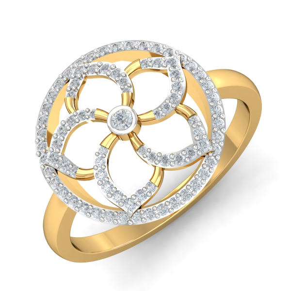 Floral Framed Ring