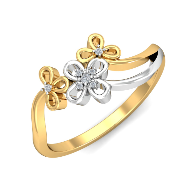 Stacks Floral Ring