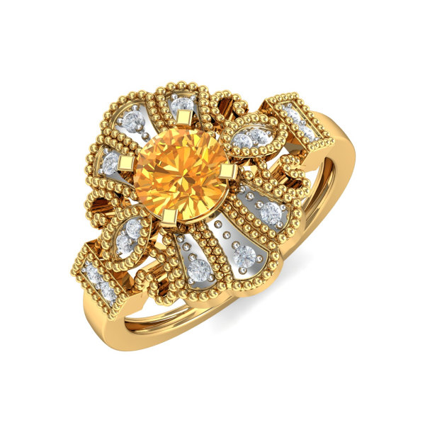 Zuria Citrine Ring