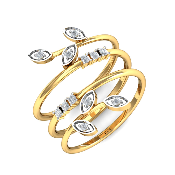 Leafy Spiral Ring