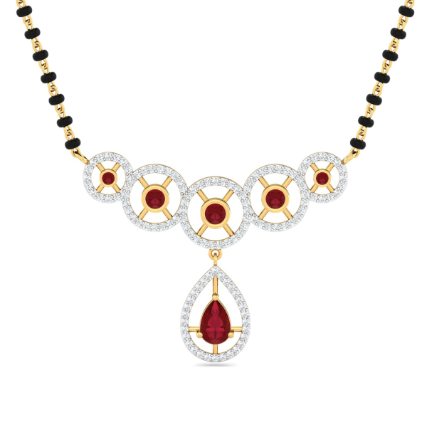 Sanmukh Ruby Mangalsutra