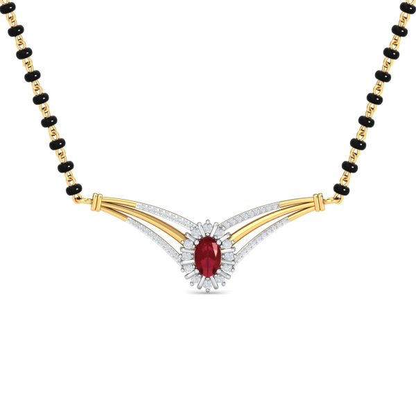 Kanthe Ruby Mangalsutra