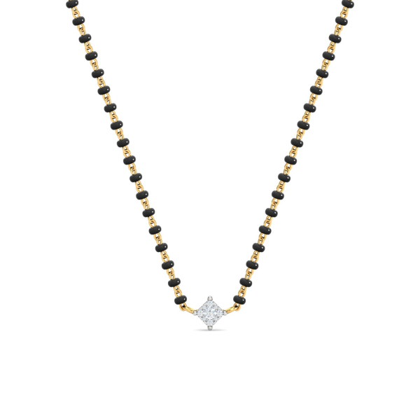Square Solitaire Mangalsutra