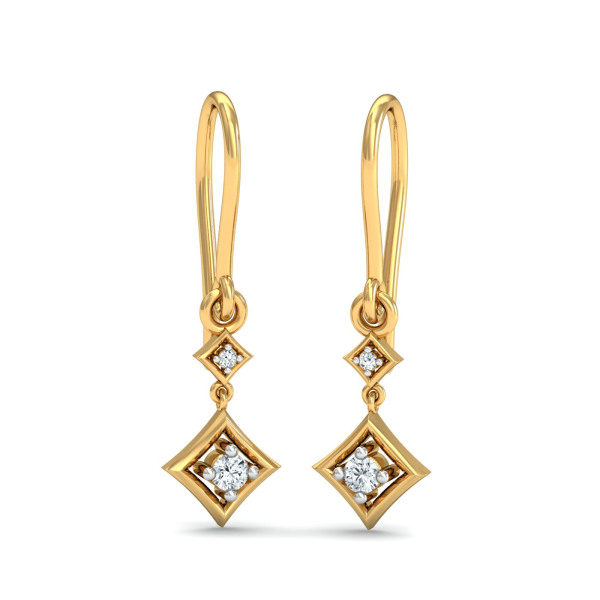 Four-cornered Hook Earrings